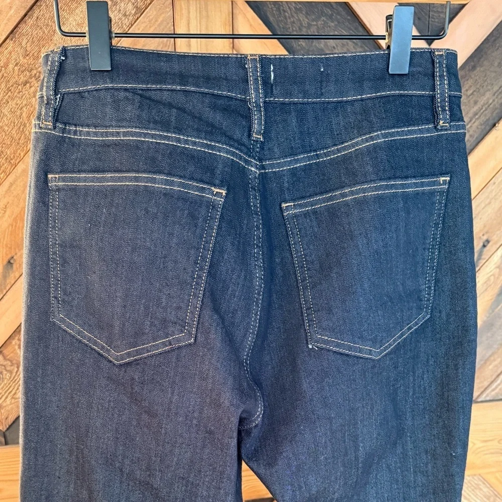 Pilcro Anthropologie Bootcut Jeans Women's Split Front Raw Stretch Denim 28